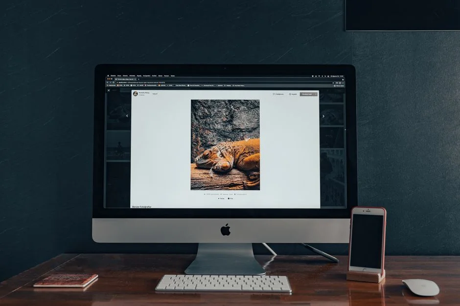 Des lettres colorées formant le mot e-commerce sur un tableau noir encadré de bois.